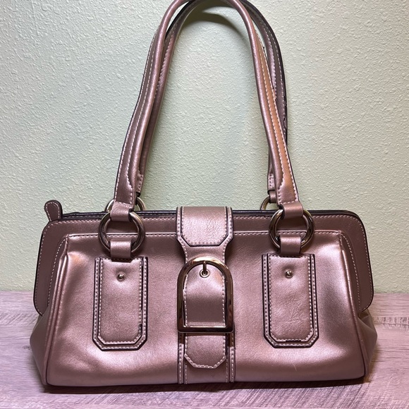 Bellerose taupe leather shoulder bag 1 - Picture 1 of 5